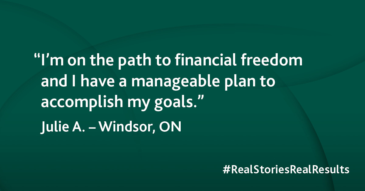 “I'm on the path to financial freedom and I have a manageable plan to accomplish my goals.”