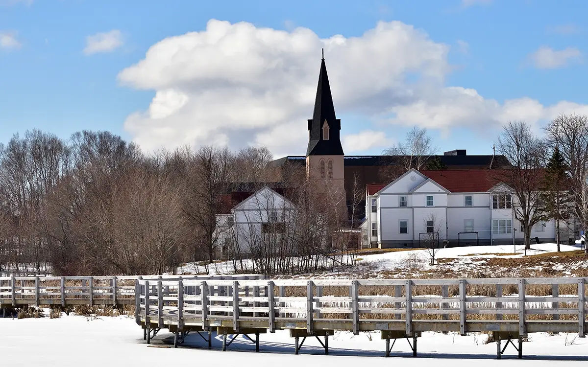 Image of a small town in New Brunswick