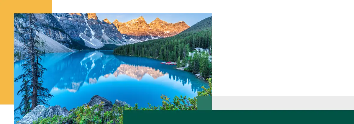 Moraine Lake in Alberta Canada