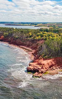 Rocky Shore on the Atlantic Ocean Prince Edward Island Canada