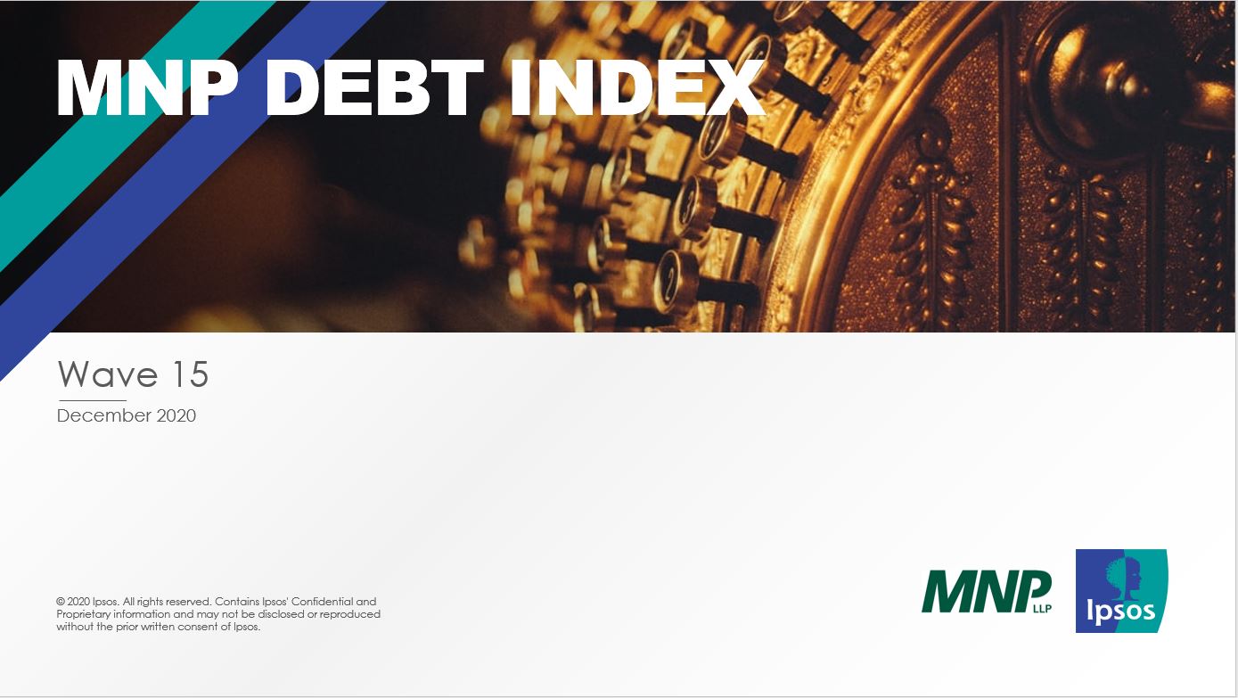 Cover of the MNP Consumer Debt Index Tracking Charts document