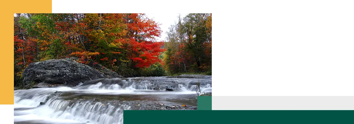 Autumn waterfalls at Waterford New Brunswick Canada