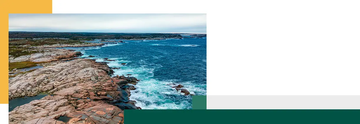 Rocky Shore on the Atlantic Ocean Nova Scotia Canada