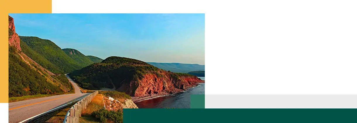 Scenic view of Cabot Trail Canada