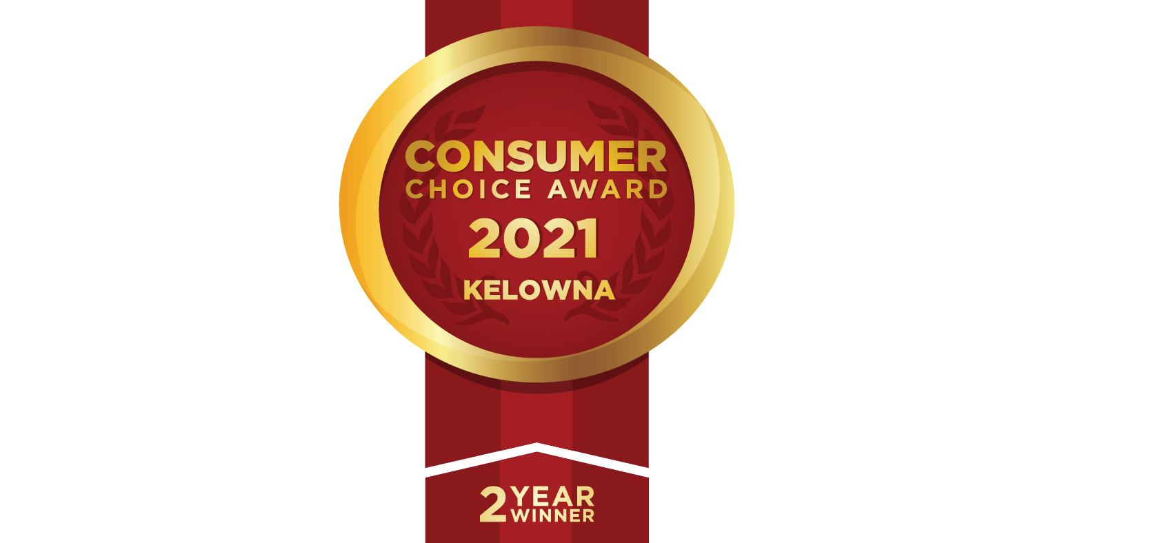 Graphic of the 2021 Consumer Choice award for Kelowna