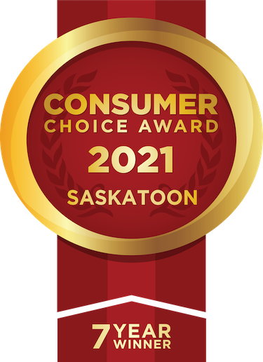 Graphic ribbon for the 2021 Saskatoon Consumer Choice Award