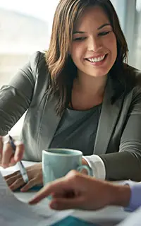 Documents meeting and business people planning on spreadsheet or tax advice