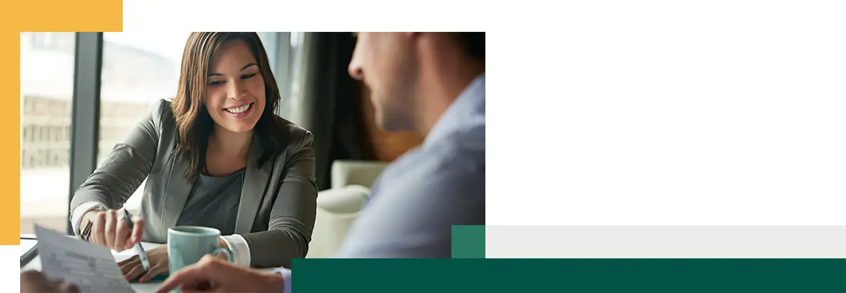 Documents meeting and business people planning on spreadsheet or tax advice