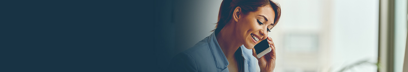 Person on the phone reviewing their corporate debt options