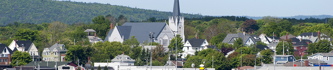 White church with a grey spire in Sydney
