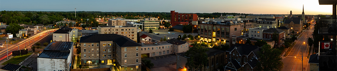 Aerial view of Brantford