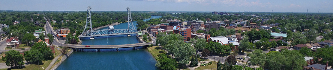 Two bridges over a river