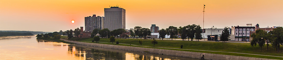 Prince Albert city on the coast of a body of water